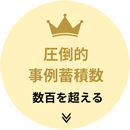 圧倒的事例蓄積数が数百を超える